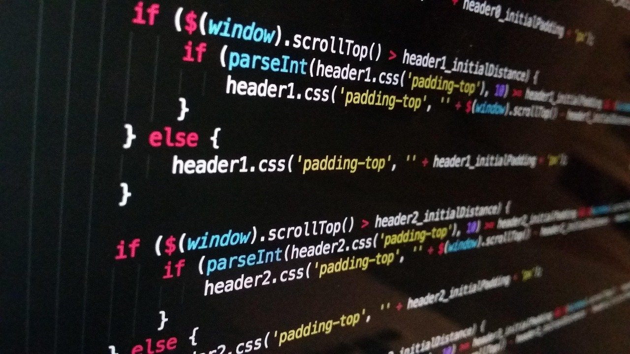 Technical SEO audit with HTML code on computer screen